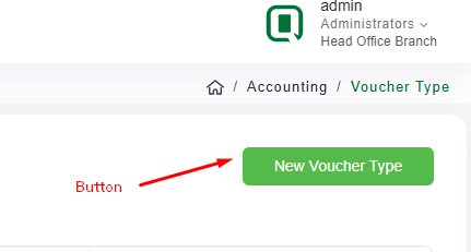 New Chart of Accounts Type button